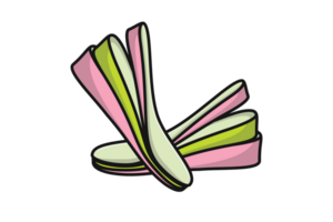 Comfortable Orthotics Shoe Insole Front View illustration. png