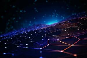 Futuristic gradient canvas encapsulating the essence of connectivity and technological advancement AI Generated photo