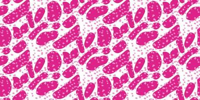 Barbie background. Pink shape seamless pattern art vector