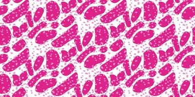 Barbie background. Pink shape seamless pattern art vector