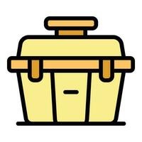 Closed tool box icon vector flat