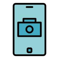 Camera icon vector flat