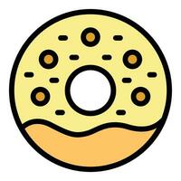 rosquilla icono vector plano