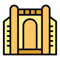 Building place icon vector flat