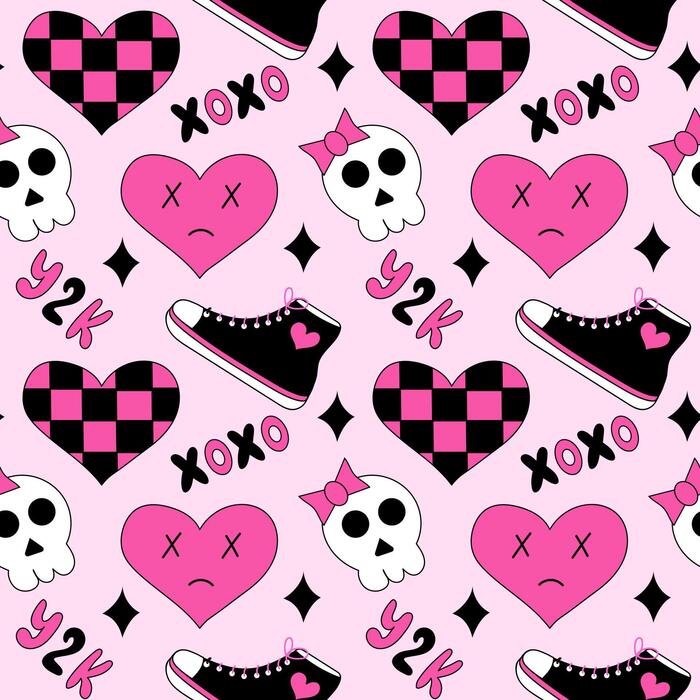 Emo Pattern Vector Art, Icons, and Graphics for Free Download