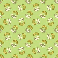 Primitive Bacteria vector concept colored seamless pattern