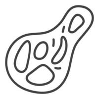 Microbe vector concept outline minimal icon