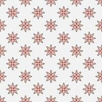 Microorganism or Bacteria Molecule vector red seamless pattern