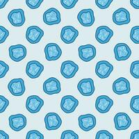 Bacteria vector Medical blue creative seamless pattern