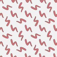 Bacterium vector Worm concept red seamless pattern