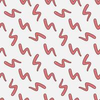 Bacterium vector Worm concept red seamless pattern