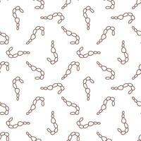 Bacteria Microbe vector red seamless pattern
