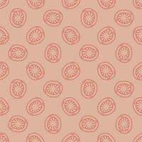 Microbe vector concept line red seamless pattern