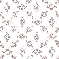 Spirochetes vector Bacteria concept line seamless pattern