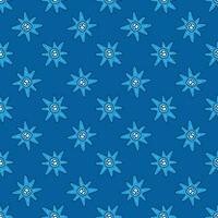 Virus vector concept blue modern seamless pattern