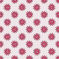 Virus vector concept modern red seamless pattern