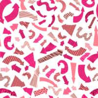 Seamless pattern with pink arrows png