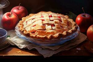 Apple pie. Generate Ai photo