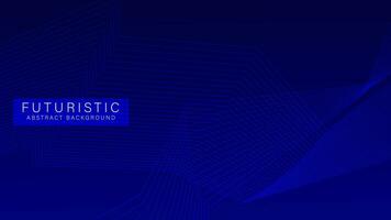 Futuristic abstract background, With Dark blue wavy lines pattern, horizontal banner template. Vector illustration design