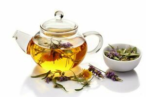 Fragrant herbal tea. Generate Ai photo