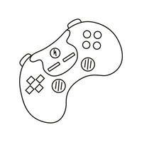 Vector illustration of joystick, gamepad for video games.