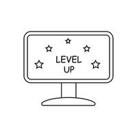 Vector illustration of a computer monitor.