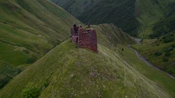 Kistani fortress aerial view video