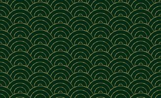 Seamless Art Deco Vector Wave Pattern