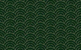 Seamless Art Deco Vector Wave Pattern