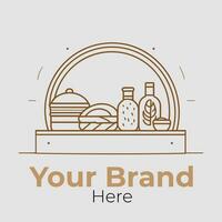 Bread or Wheat Professional Logo Design vector