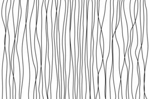 Doodle abstract wave hand draw line art background template black and white simple style vector