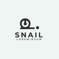 Snail logo icon simple design vector
