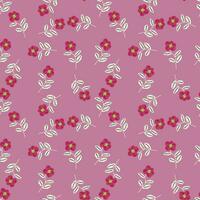 Small flower seamless pattern. Abstract floral ornament. Simple botanical backdrop. vector