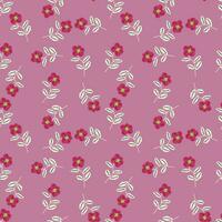 Small flower seamless pattern. Abstract floral ornament. Simple botanical backdrop. vector