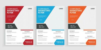 New business agency printable marketing flier template vector