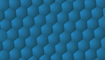 fondo azul hexagonal vector