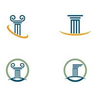 Column icon Logo Template vector