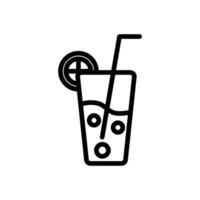 lemonade icon line style vector