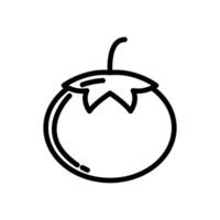 tomato icon line vector