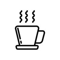 café icono línea estilo vector