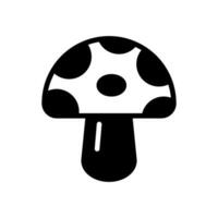 mushroom icon solid style vector