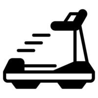 Treadmill Run Icon illustration vector