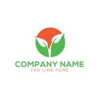 Organic farm badge logo vector illustration design template