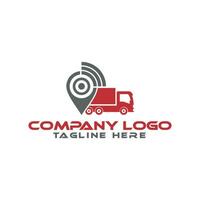 icon for trucking company or delivery service. vector