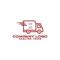 Trucking logo template. Premium truck logo vector isolated. Ready