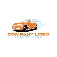 coche lavar garaje prima concepto logo diseño vector