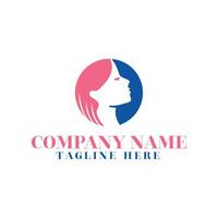 Simple and creative beauty skin care logo design vector