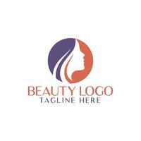 diseño de logotipo de belleza con vector premium de concepto abstracto creativo