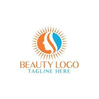 Women's beauty logo design inspiration for salon spa skincare vector