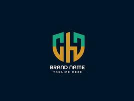 gh modern  letter logo design vector